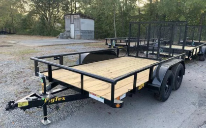 New 2025 Big Tex 60PI 77  x 12 Tandem Axle Square Top Utility Trailer