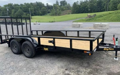 New Big Tex Trailers 70PI-X 83  x 16 Tandem Axle Square Top Utility Trailer
