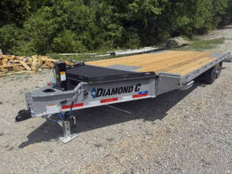 New 2025 Diamond C DEC  Equipment Trailer 102” X 22’  EXTRA WIDE RAMPS