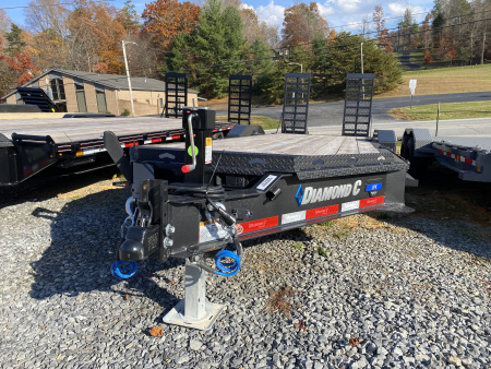 New 2026 Diamond C LPX 22' x 82   Equipment Trailer PACESETTER EDITION FORK HOLDERS EXTRA WIDE RAMPS