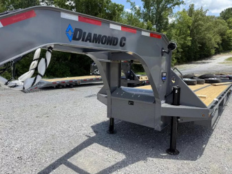 New 2025 Diamond C FMAX212  GOOSENECK Trailer 35’ PACESETTER EDITION HYDRO DOVE & JACKS , DISC BRAKES  17.5 ALUMINUM OUTER RIMS  60” SPREAD AXLE