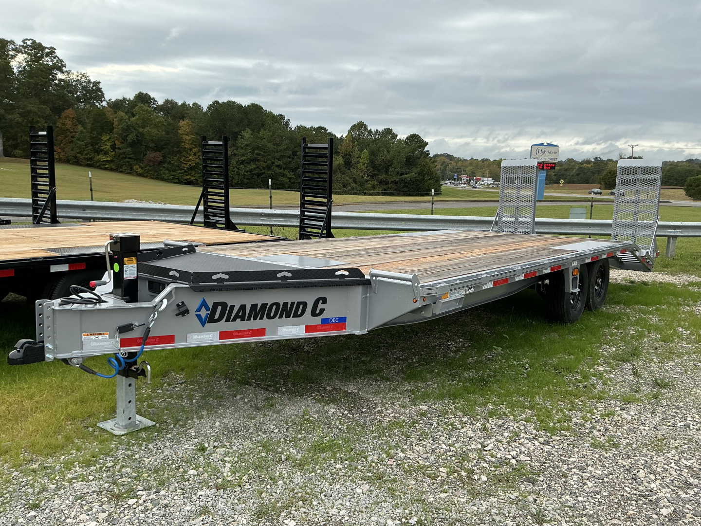 New 2025 Diamond C DEC207 Equipment Trailer 102 x 22  extra wide ramps
