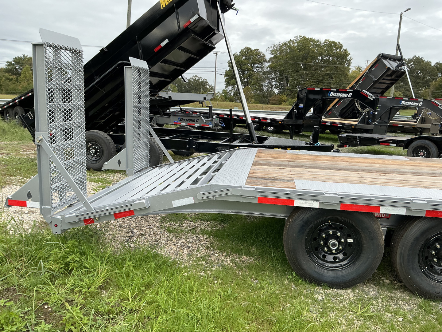 New 2025 Diamond C DEC207 Equipment Trailer 102 x 22  extra wide ramps