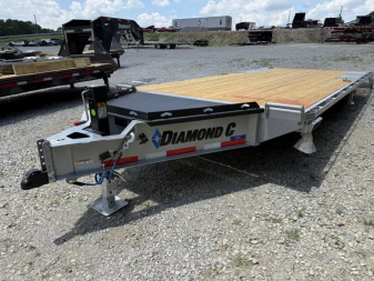 New 2025 Diamond C DEC207 Equipment Trailer 102 x 22  extra wide ramps