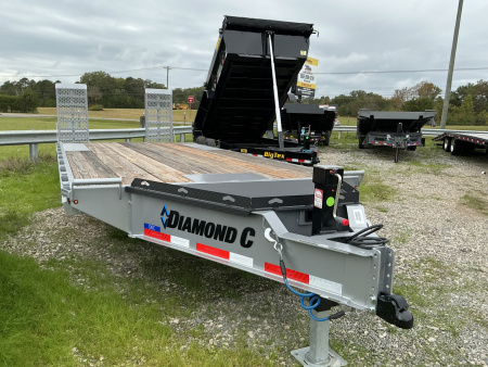 New 2025 Diamond C DEC207 Equipment Trailer 102 x 22  extra wide ramps