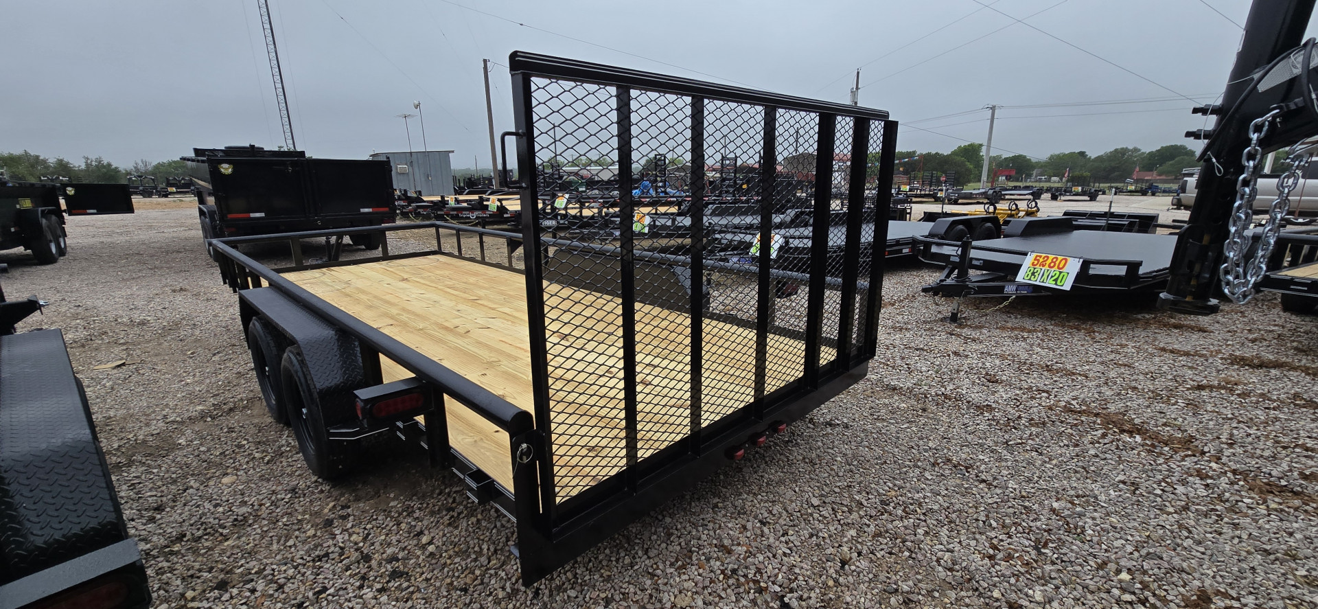 New 2025 Tiger - 83" X 18' 4' GATE Utility Trailer- Brakes