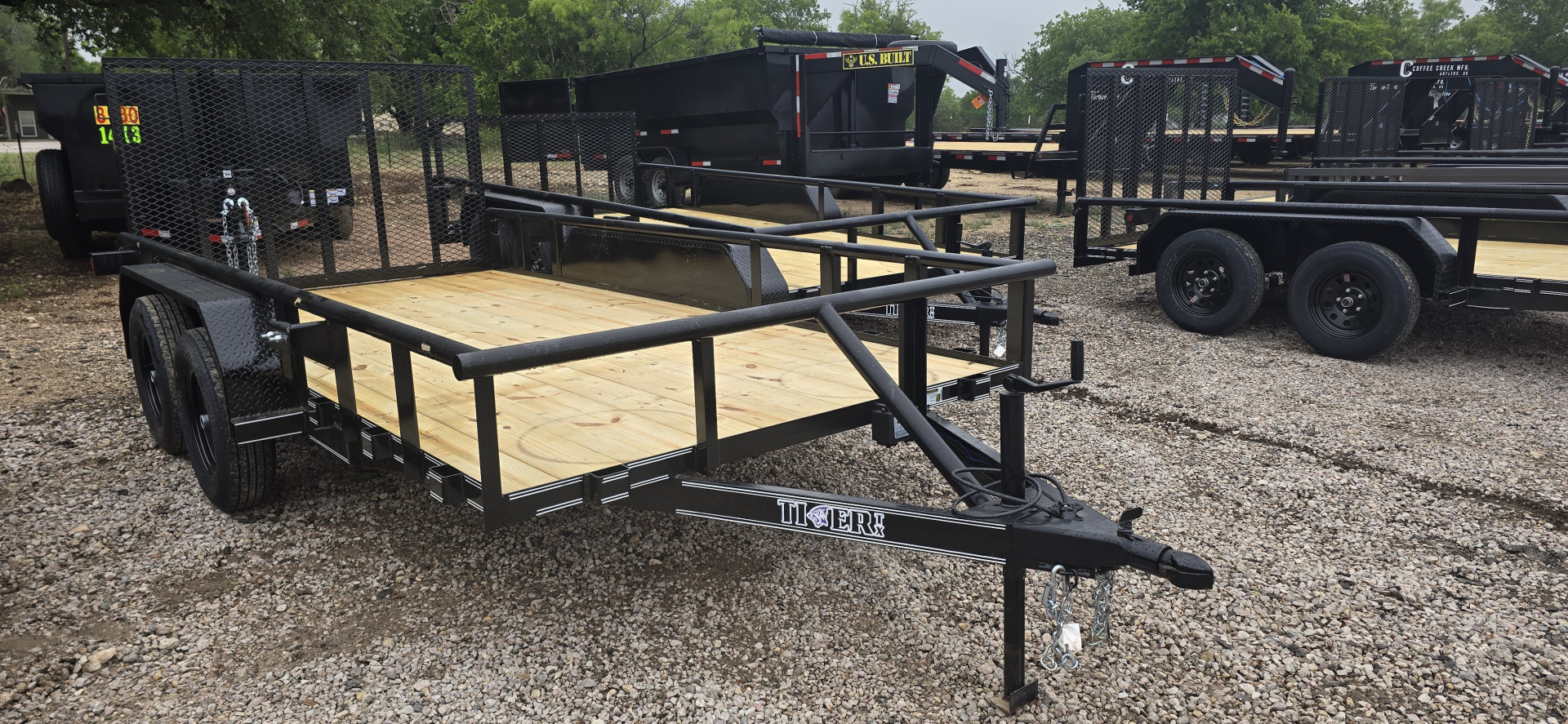 New 2025 Tiger - 83" X 18' 4' GATE Utility Trailer- Brakes
