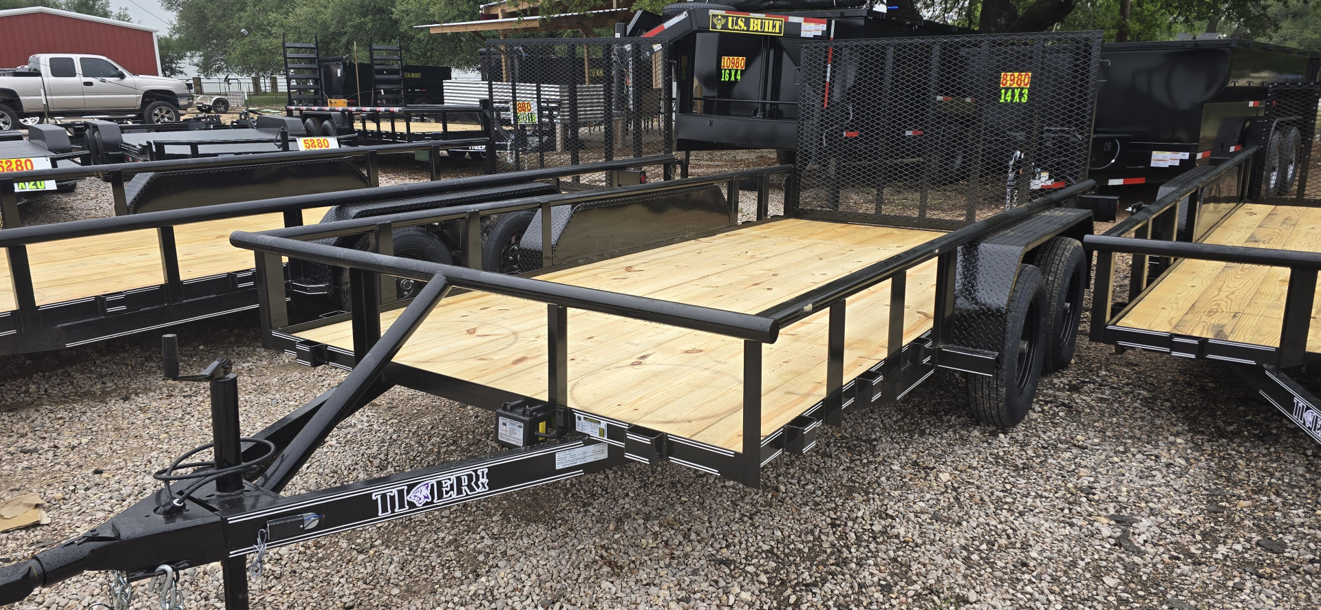 New 2025 Tiger - 83" X 18' 4' GATE Utility Trailer- Brakes