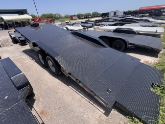 New 2026 East Texas Trailers 102x22ft Tilt Car Hauler w/Winch
