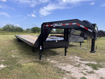 New 2025 Delco Trailers 102x40ft Flatbed Trailer 14k
