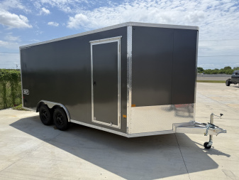 New 2026 ALCOM 8.5X16 Ramp Door 7K Cargo / Enclosed Trailer