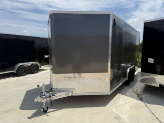 New 2026 ALCOM 8.5X16 Ramp Door 7K Cargo / Enclosed Trailer