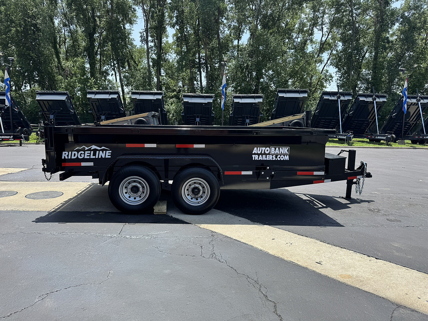 New 2025 Ozark 14K 82"X14' TRUNNION DUMP TRAILER