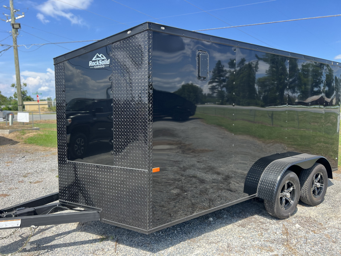 New 2026 Rock Solid Cargo 7x14 TA Motorcycle Trailer