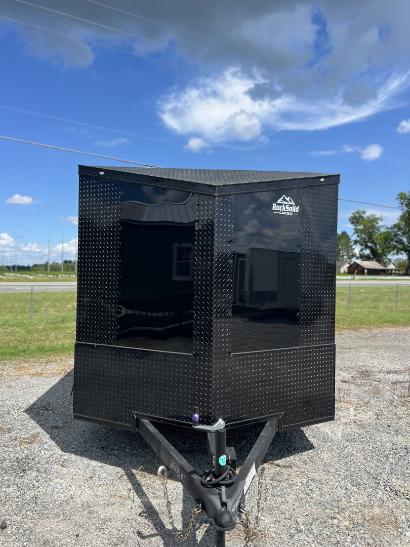 New 2026 Rock Solid Cargo 7x14 TA Motorcycle Trailer