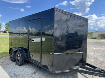New 2026 Rock Solid Cargo 7x14 TA Motorcycle Trailer