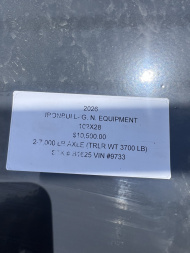 New 2026 IRON BULL 102X28 GOOSENECK EQUIPMENT TRAILER W/ DRIVE OVER FENDERS