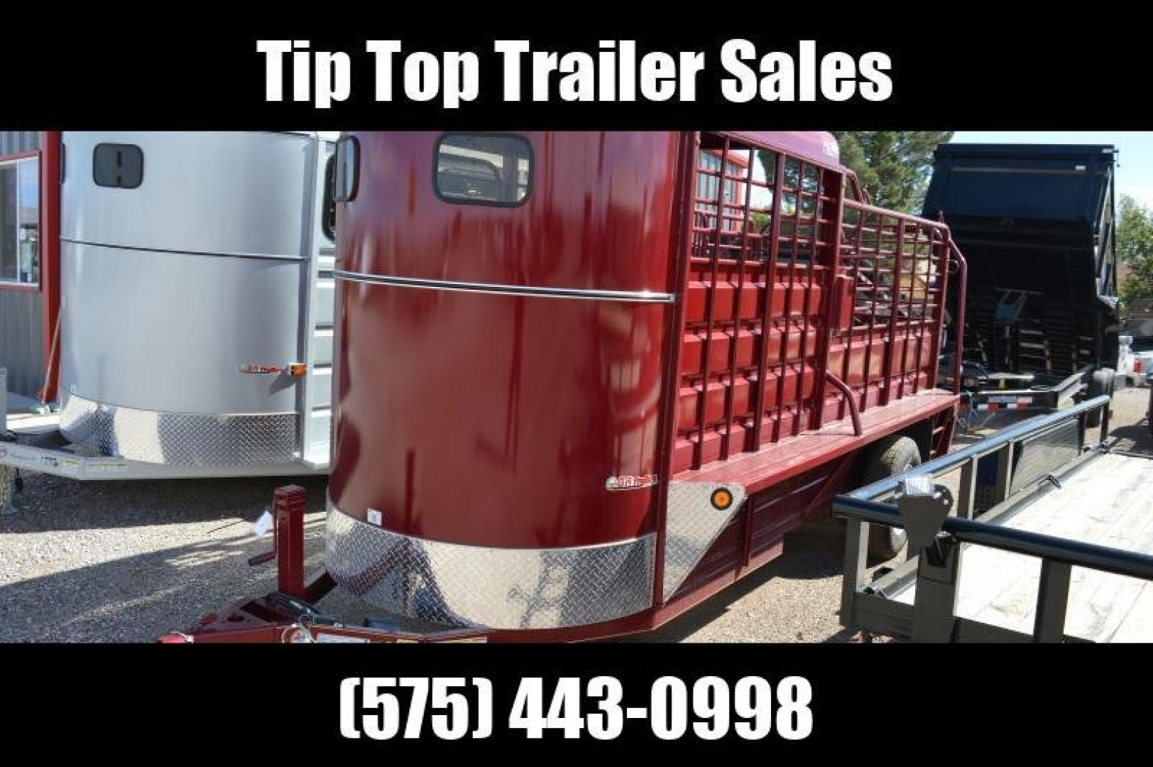 New 2023 GR Trailers 5' x 16' Bumper Pull Single Axle Stock Trailer (BFST5016W07LR1A) Other Stock / Stock Combo Trailer