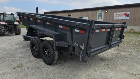 New 2025 LAMAR TRAILERS 83"x14' Dump Trailer, Telescopic Lift