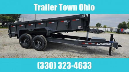 New 2025 LAMAR TRAILERS 83"x14' Dump Trailer, Telescopic Lift
