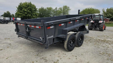 New 2025 LAMAR TRAILERS 83"x14' Dump Trailer, Telescopic Lift