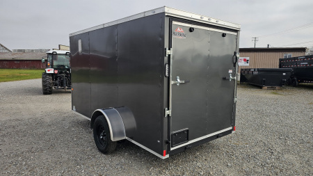 New 2025 ROCK SOLID CARGO 6'x12'x6'3" Cargo / Enclosed Trailer, Small dent on Rear