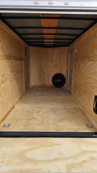New 2025 ROCK SOLID CARGO 6'x12'x6'3" Cargo / Enclosed Trailer, Small dent on Rear