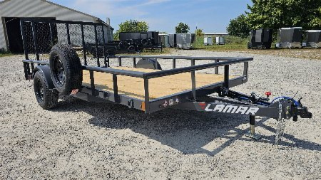 New 2025 Lamar Trailers 83 x12' Utility Trailer w/ Brakes
