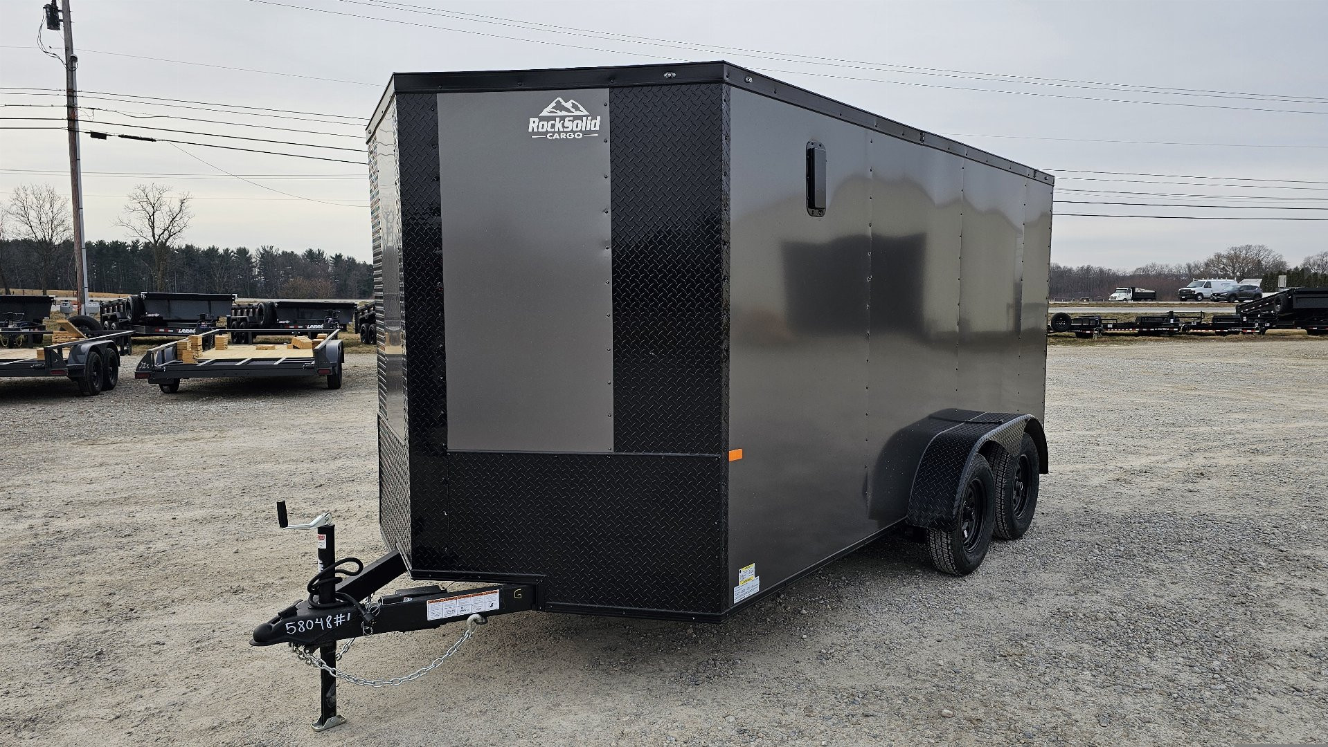 New 2024 ROCK SOLID CARGO 7' x 16' x 6'3" Cargo / Enclosed Trailer .080 Polycore