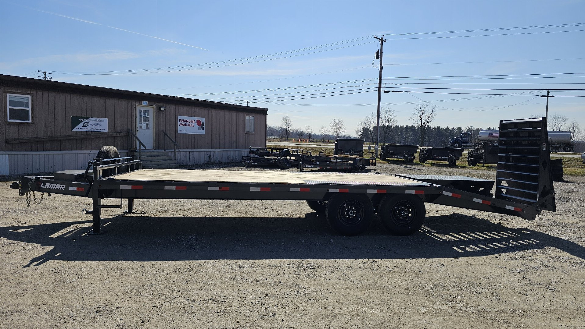 New 2025 LAMAR TRAILERS 102"x 24' Equipment Trailer, 14 Ply Tires