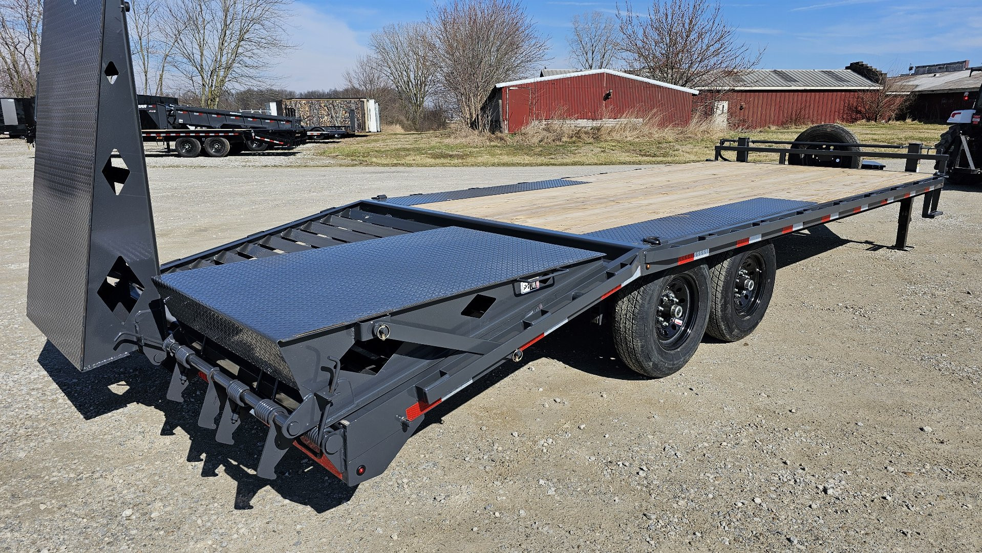 New 2025 LAMAR TRAILERS 102"x 24' Equipment Trailer, 14 Ply Tires