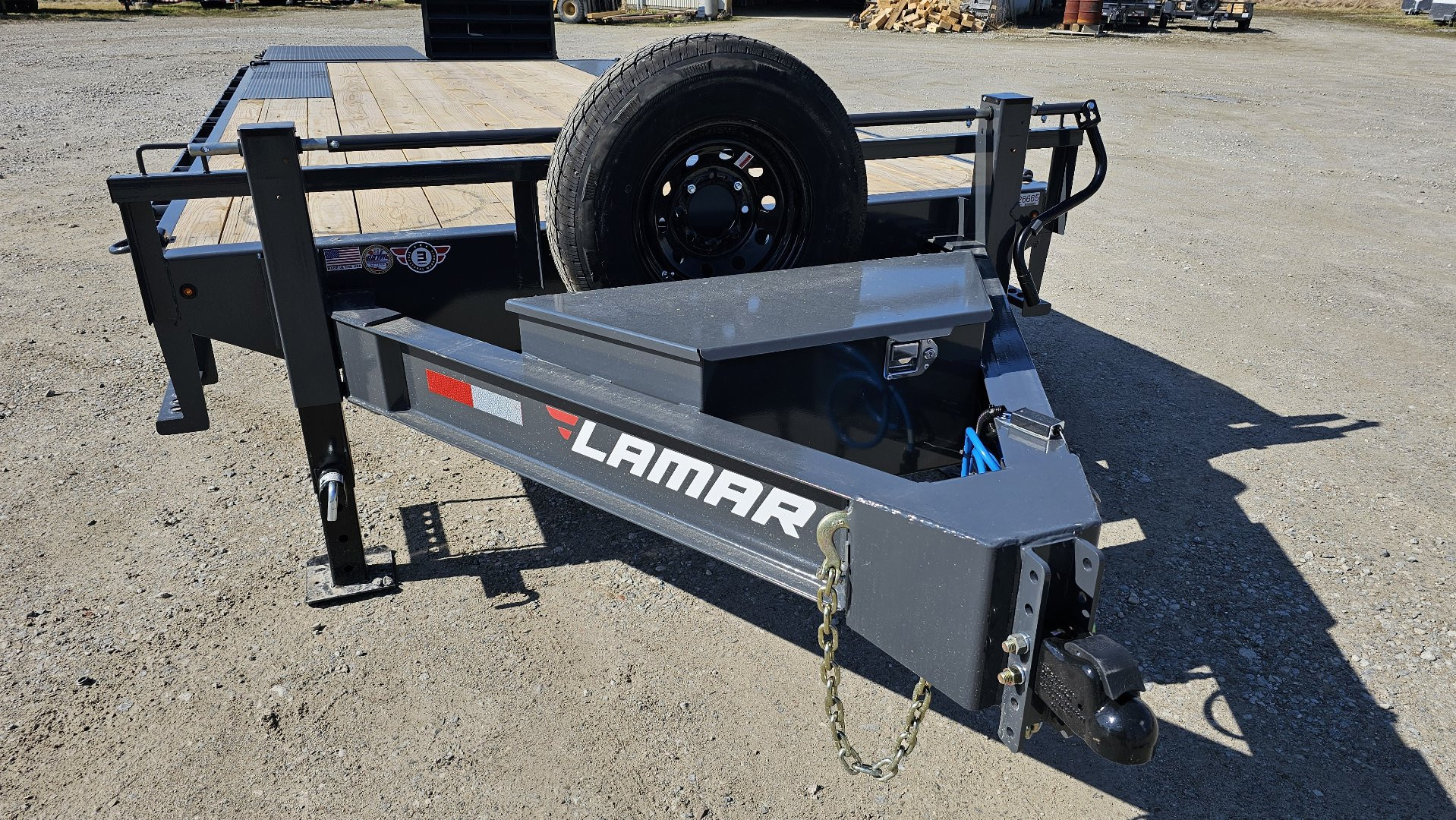 New 2025 LAMAR TRAILERS 102"x 24' Equipment Trailer, 14 Ply Tires