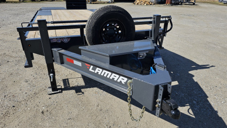 New 2025 LAMAR TRAILERS 102"x 24' Equipment Trailer, 14 Ply Tires