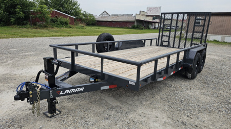 New 2024 LAMAR TRAILERS 83"x18' Utility Trailer, 10k GVWR