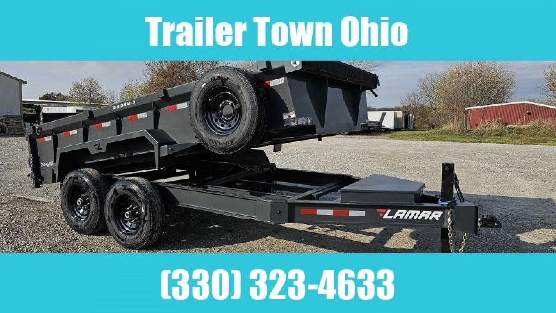New 2024 LAMAR TRAILERS 83" x 14' Dump Trailer, 14 Ply Tires