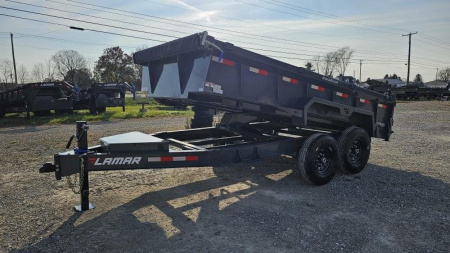 New 2024 LAMAR TRAILERS 83" x 14' Dump Trailer, 14 Ply Tires