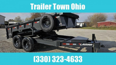 New 2024 LAMAR TRAILERS 83" x 14' Dump Trailer, 14 Ply Tires