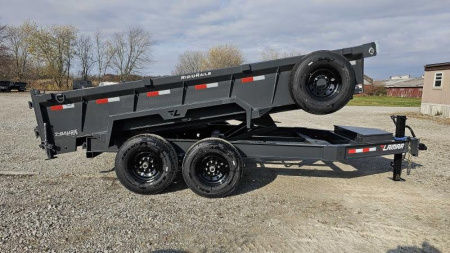 New 2024 LAMAR TRAILERS 83" x 14' Dump Trailer, 14 Ply Tires
