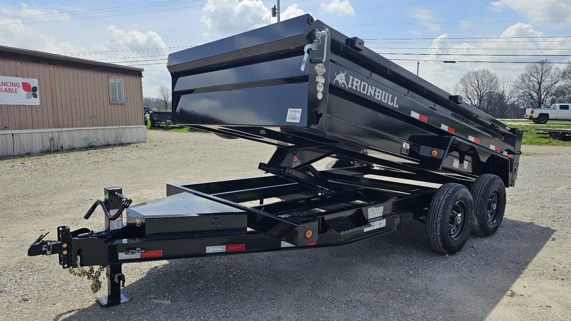 New 2024 IRON BULL 83"x14' Dump Trailer