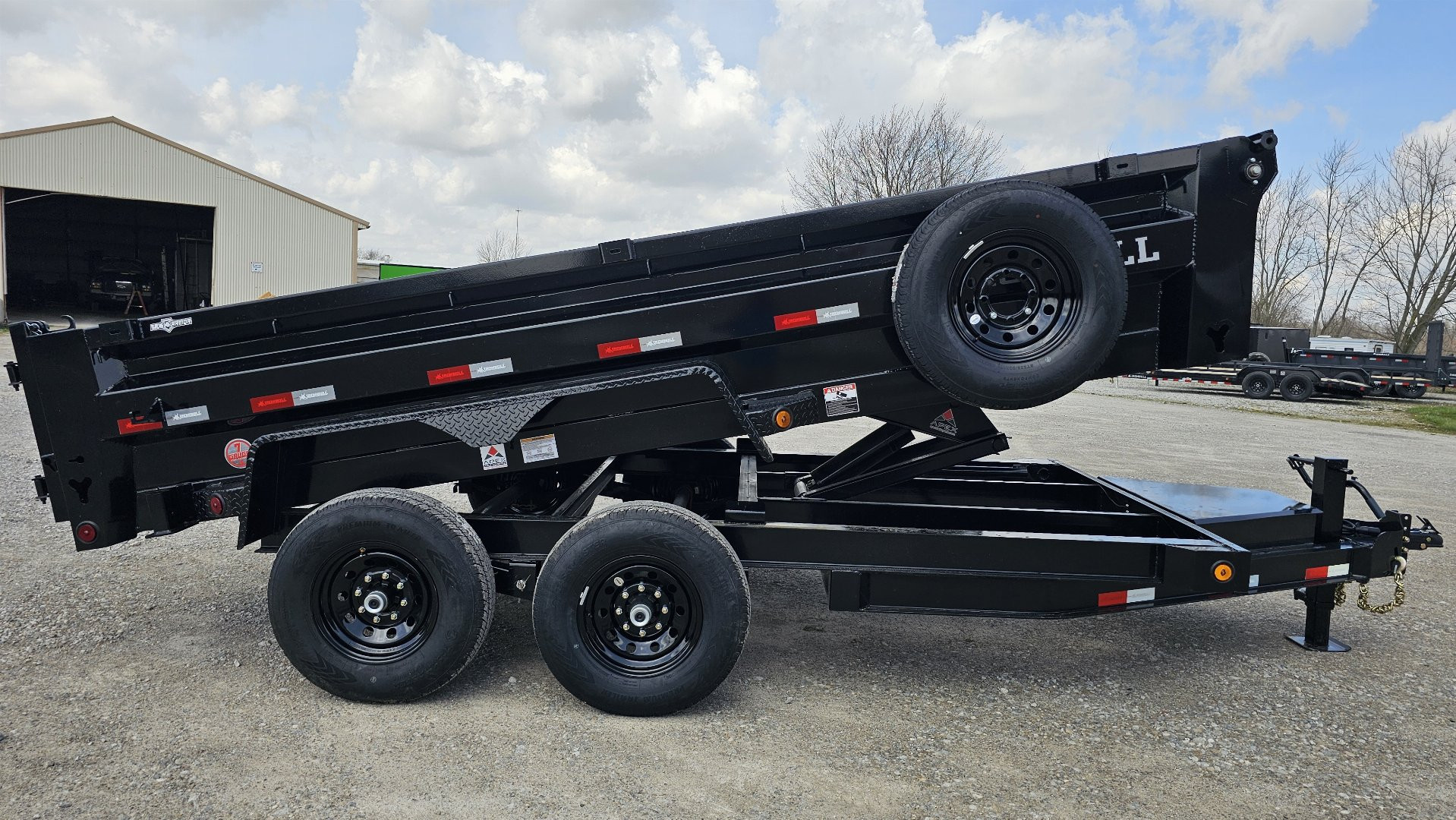 New 2024 IRON BULL 83"x14' Dump Trailer