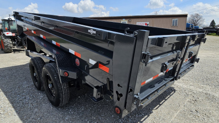 New 2024 IRON BULL 83"x16' Dump Trailer