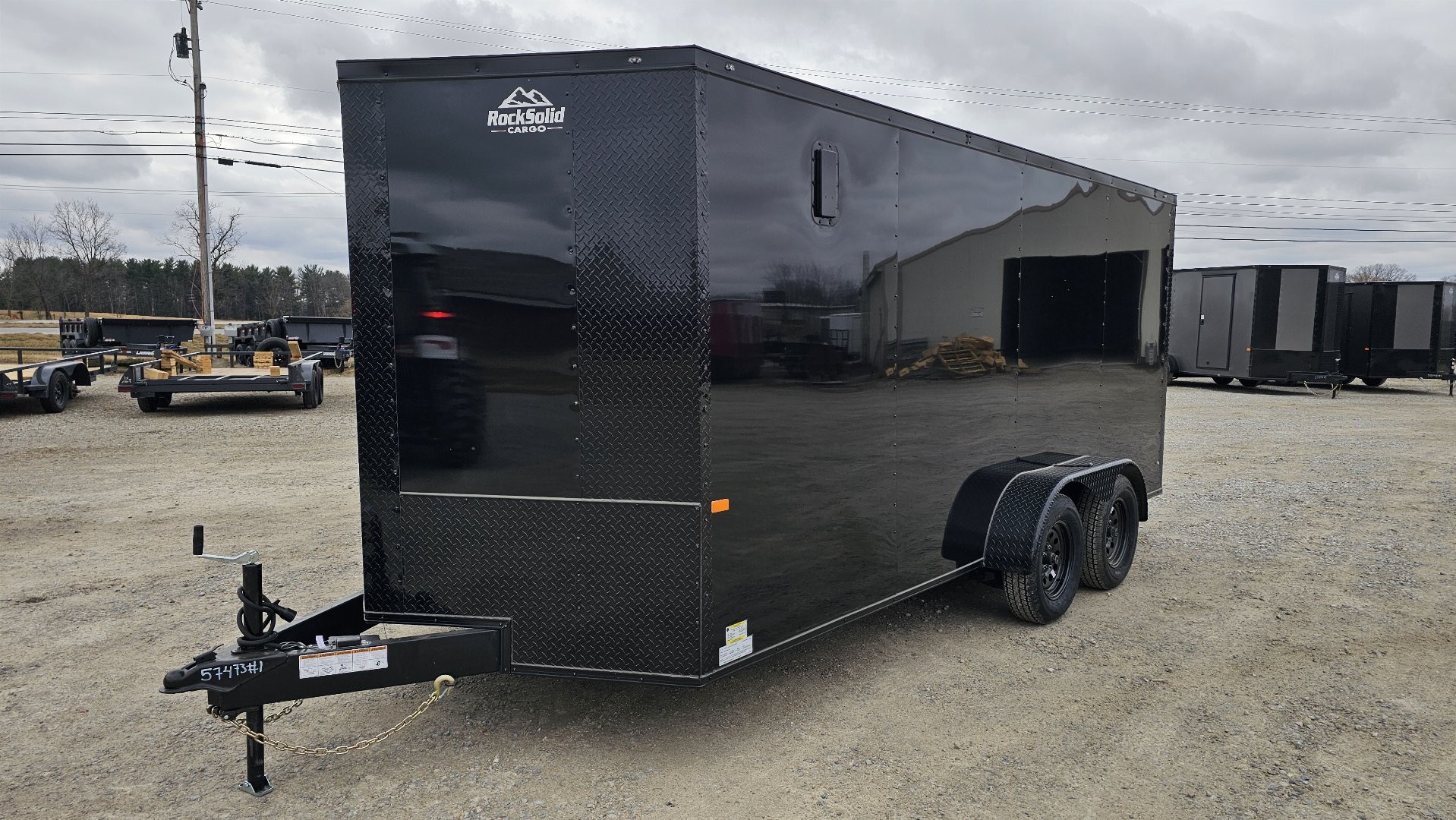 New 2024 ROCK SOLID CARGO 7'x16'x6'3" Cargo / Enclosed Trailer, .080 Polycore