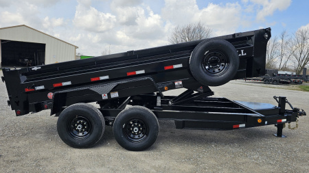 New 2024 IRON BULL 83"x14' Dump Trailer