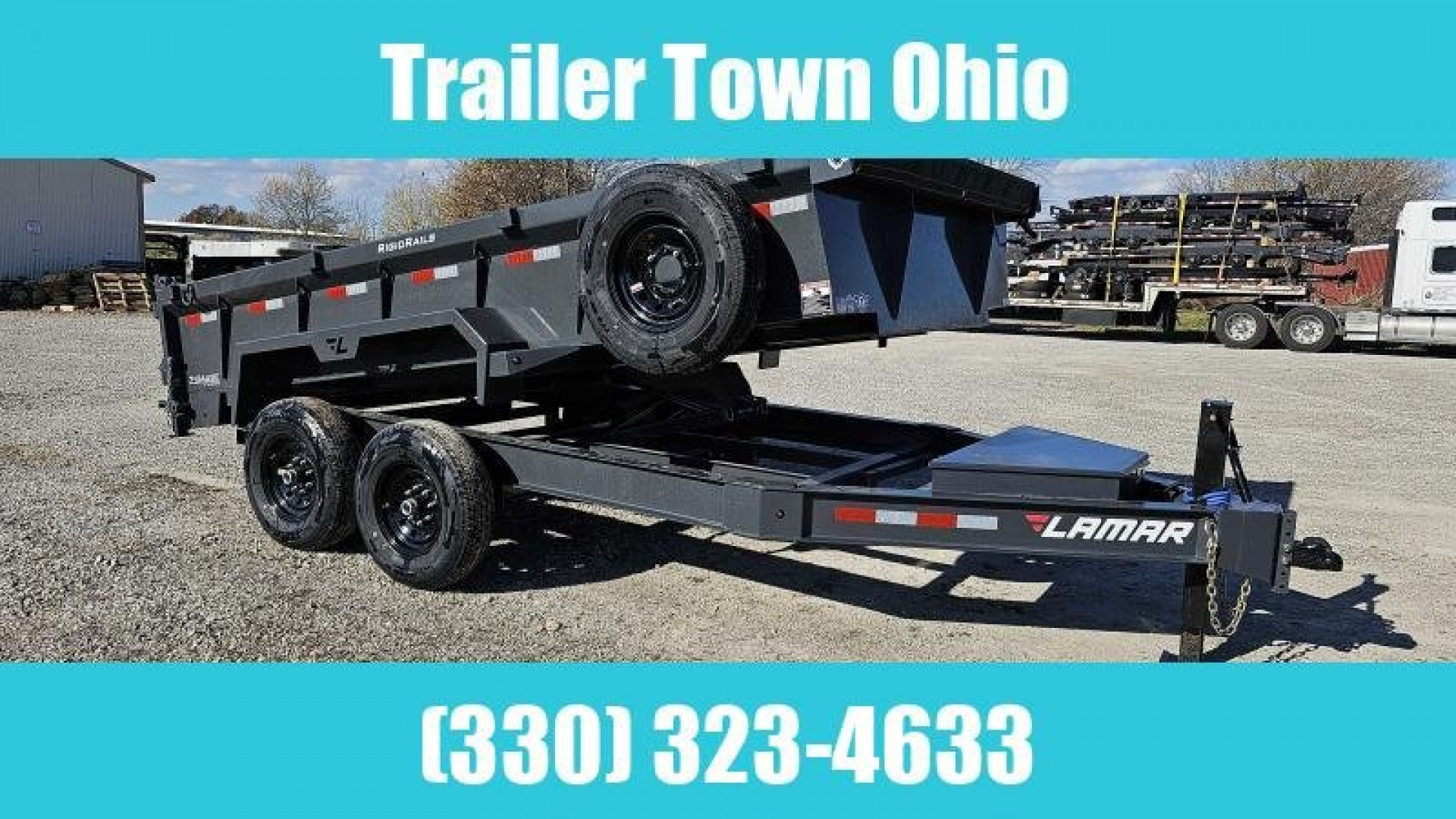 New 2024 LAMAR TRAILERS 83" x 14' Dump Trailer