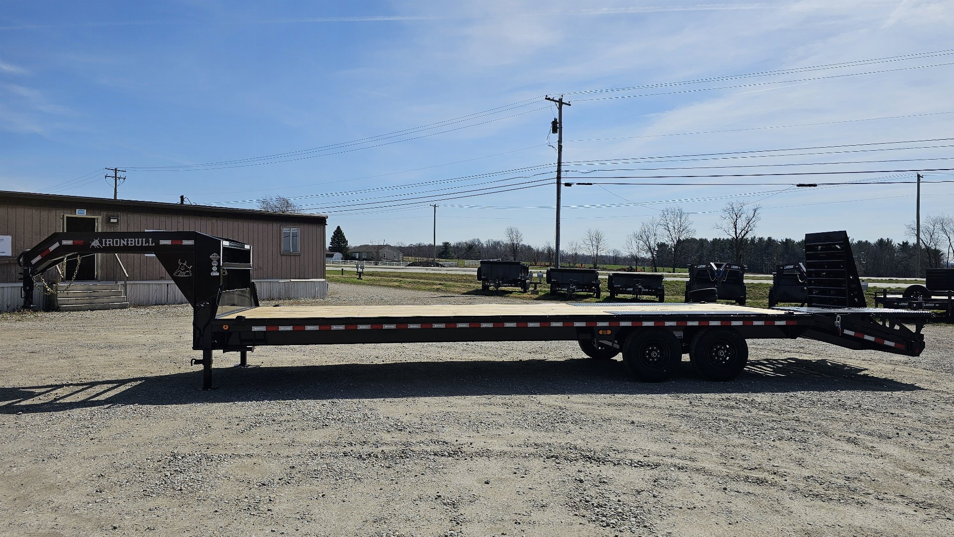 New 2024 Iron Bull 102" x 30 Deckover Trailer w/ Rampage Ramps