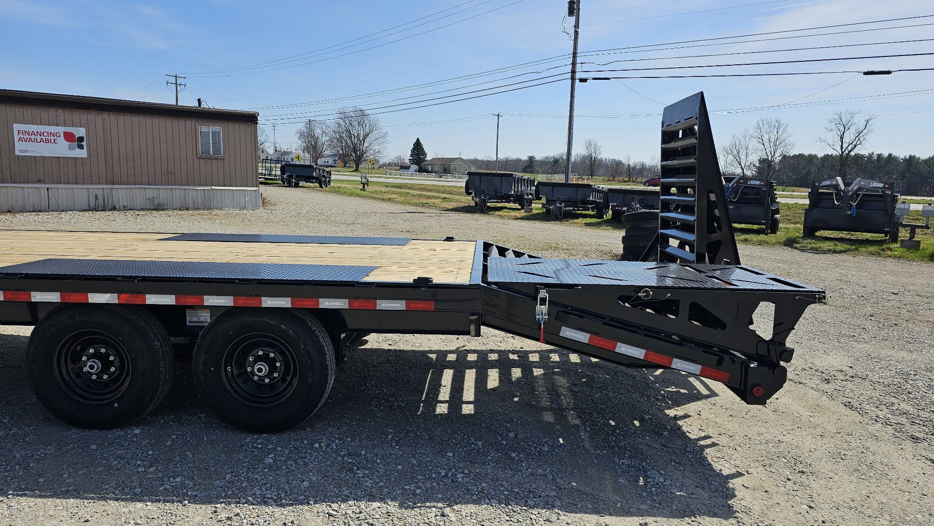 New 2024 Iron Bull 102" x 30 Deckover Trailer w/ Rampage Ramps