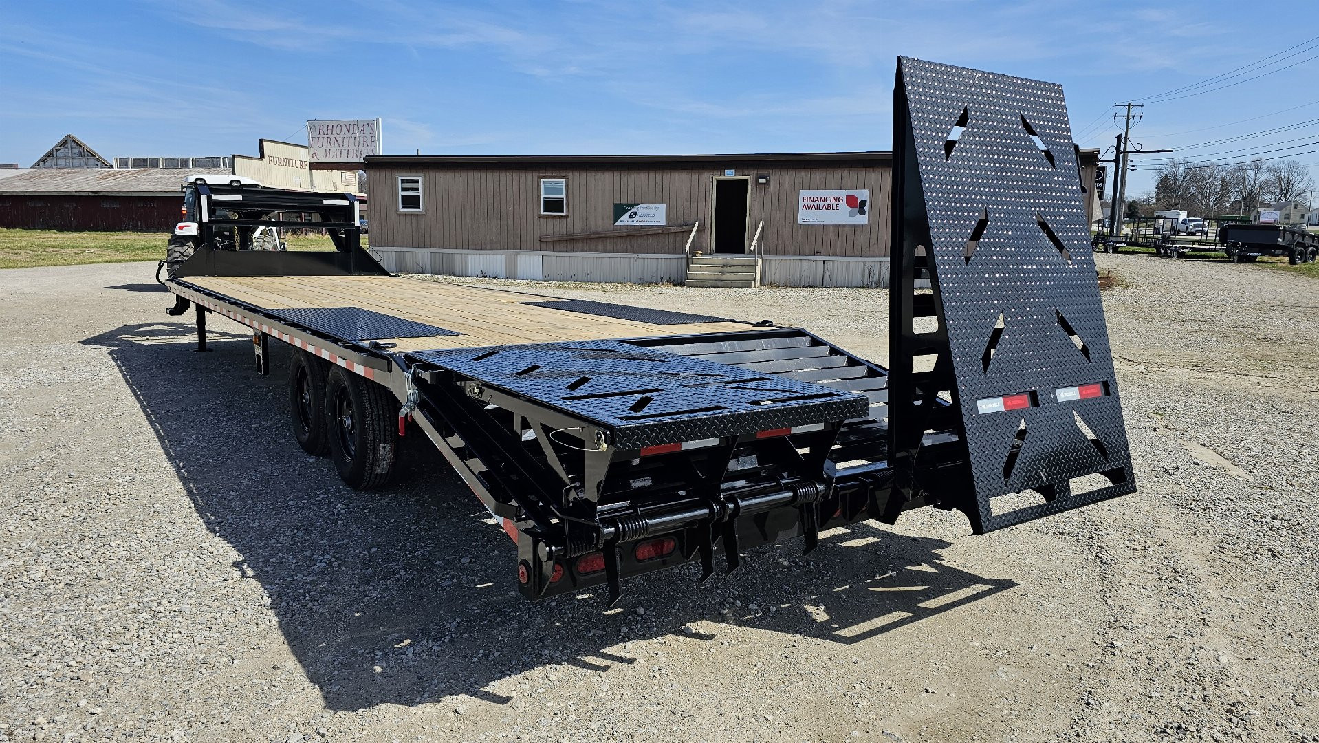 New 2024 Iron Bull 102" x 30 Deckover Trailer w/ Rampage Ramps