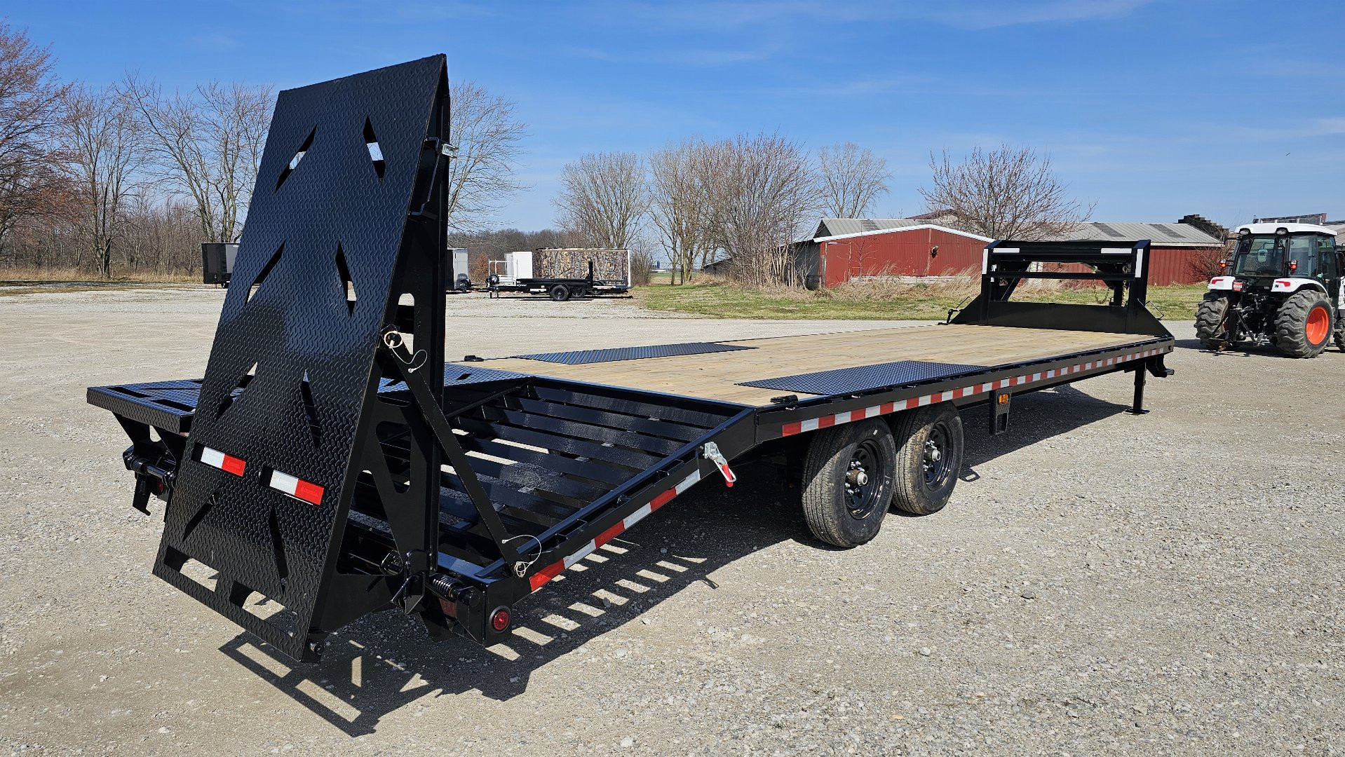 New 2024 Iron Bull 102" x 30 Deckover Trailer w/ Rampage Ramps