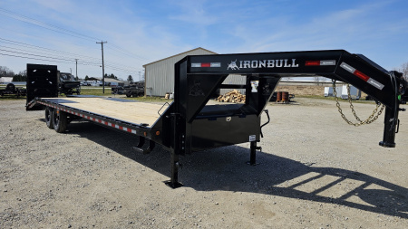 New 2024 Iron Bull 102" x 30 Deckover Trailer w/ Rampage Ramps