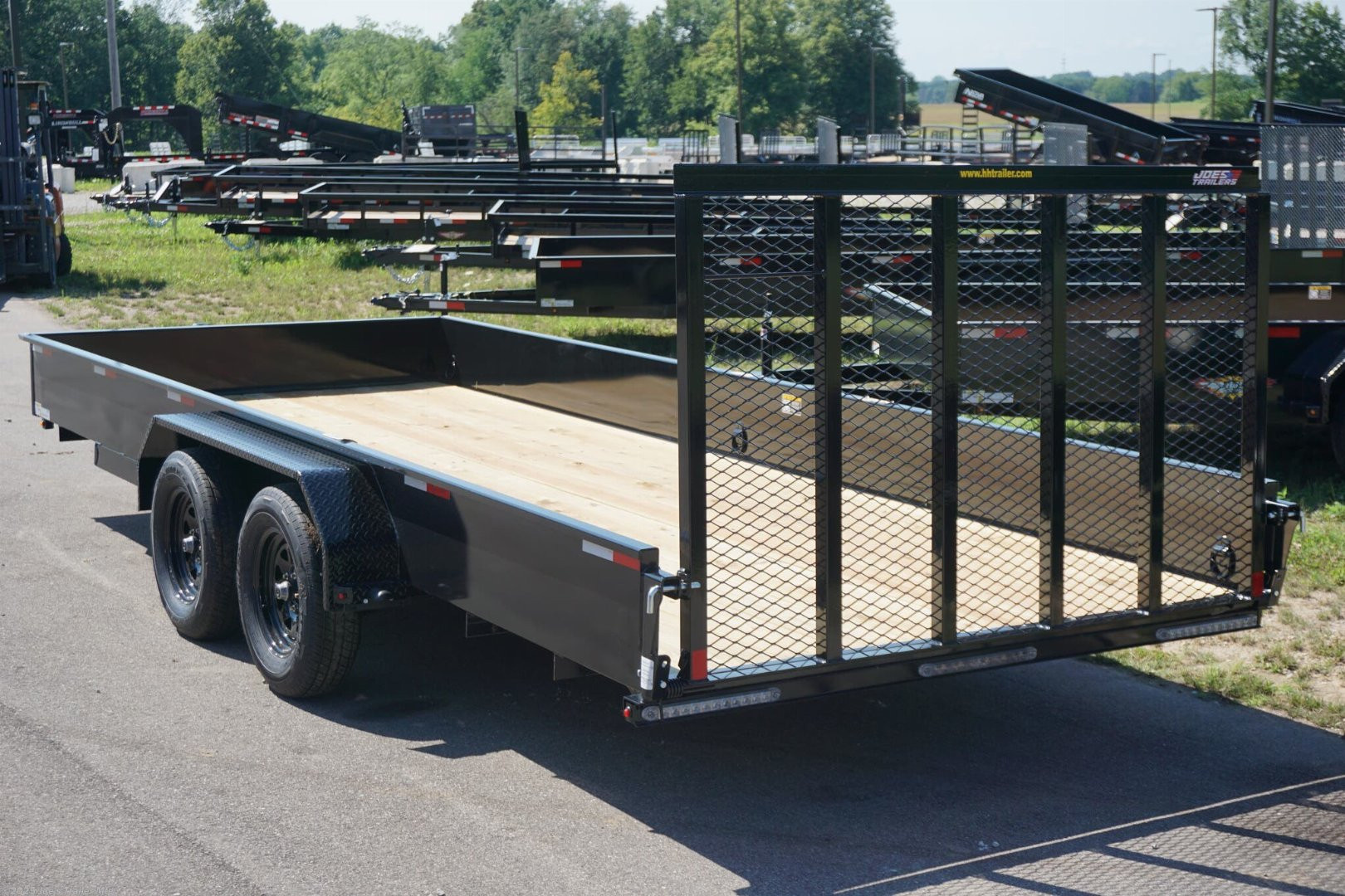 New 2024 H&H Trailers H8220TSS 82x20 7000 GVWR 15" Tall Solid Sides Utility Trailer